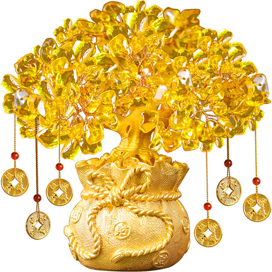 Congratulations on getting rich! This Wealth Tree/Fortune Tree ornament attracts wealth for the living room and gathers good luck from all directions.