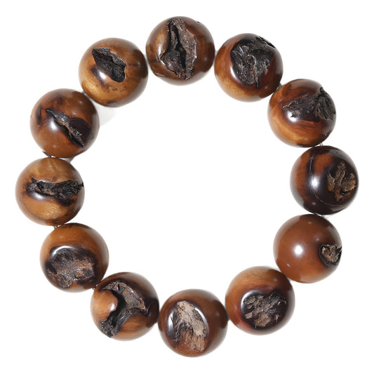 A centuries-old pure natural lightning-struck wood bracelet, Thor's Kiss bracelet, handmade open bangle, for protection, warding off evil, and attracting wealth